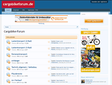 Tablet Screenshot of cargobikeforum.de
